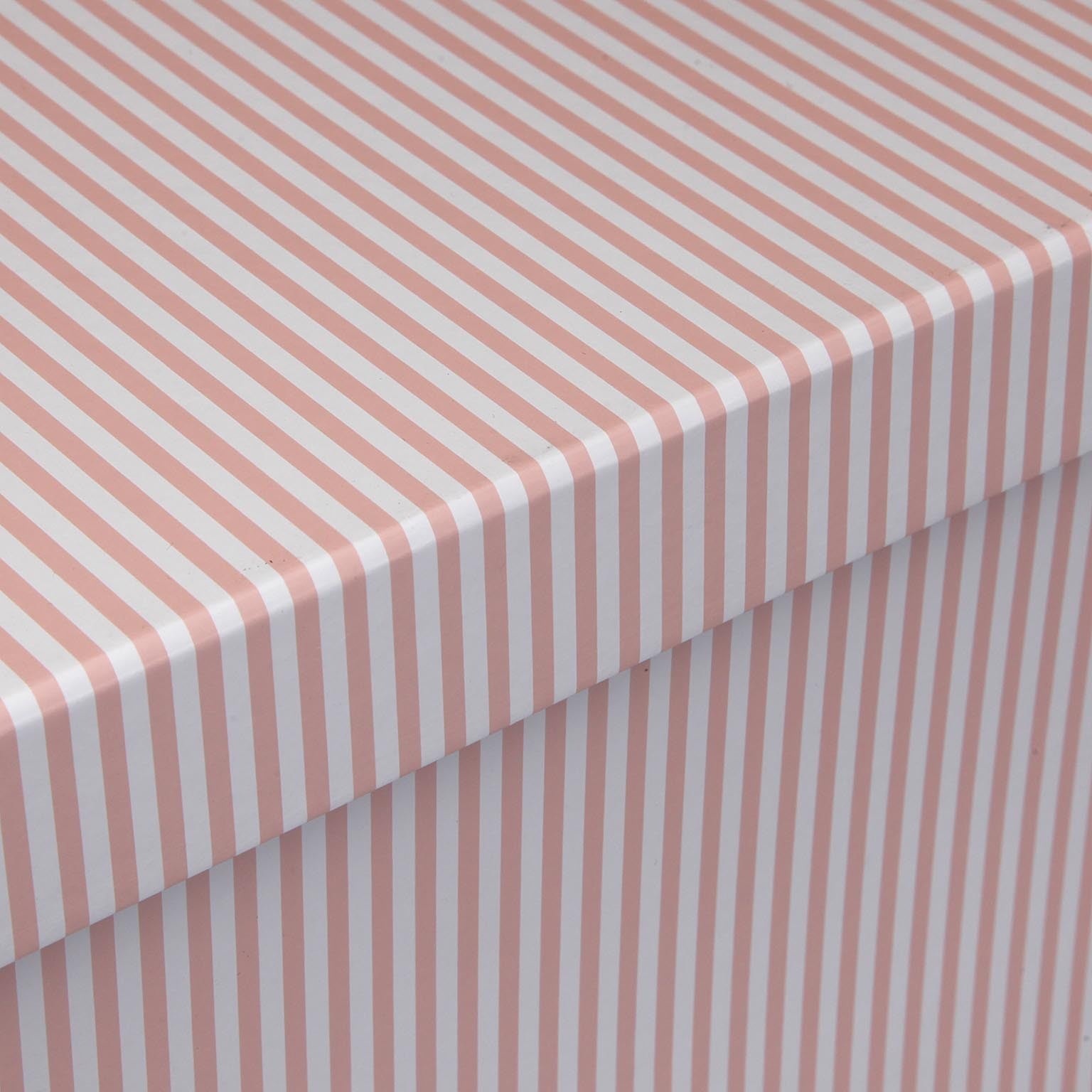 Gift Box - Pink Stripes - 13.5 x 33 x 25cm