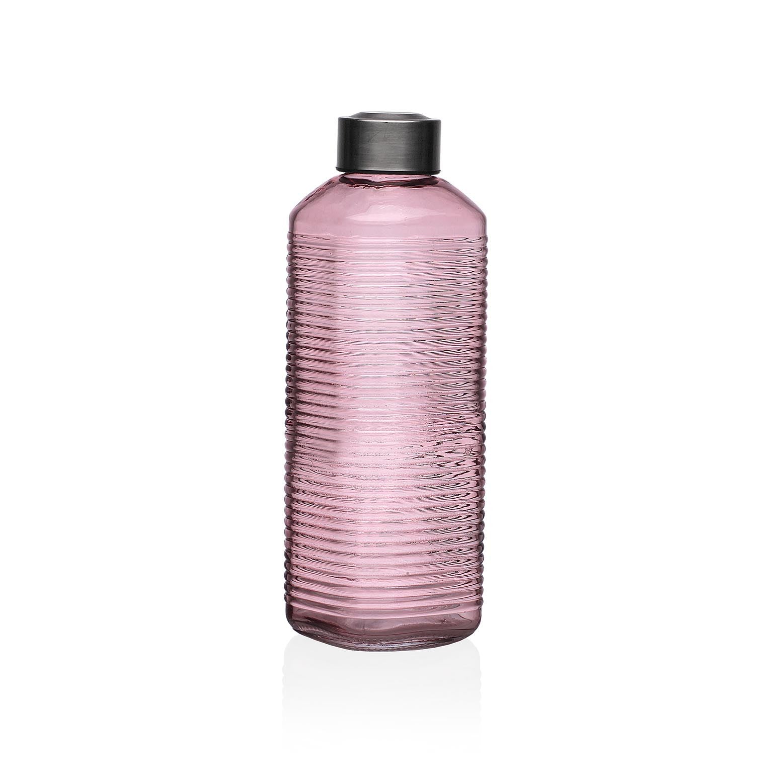 Glass Bottle 1L - Pink