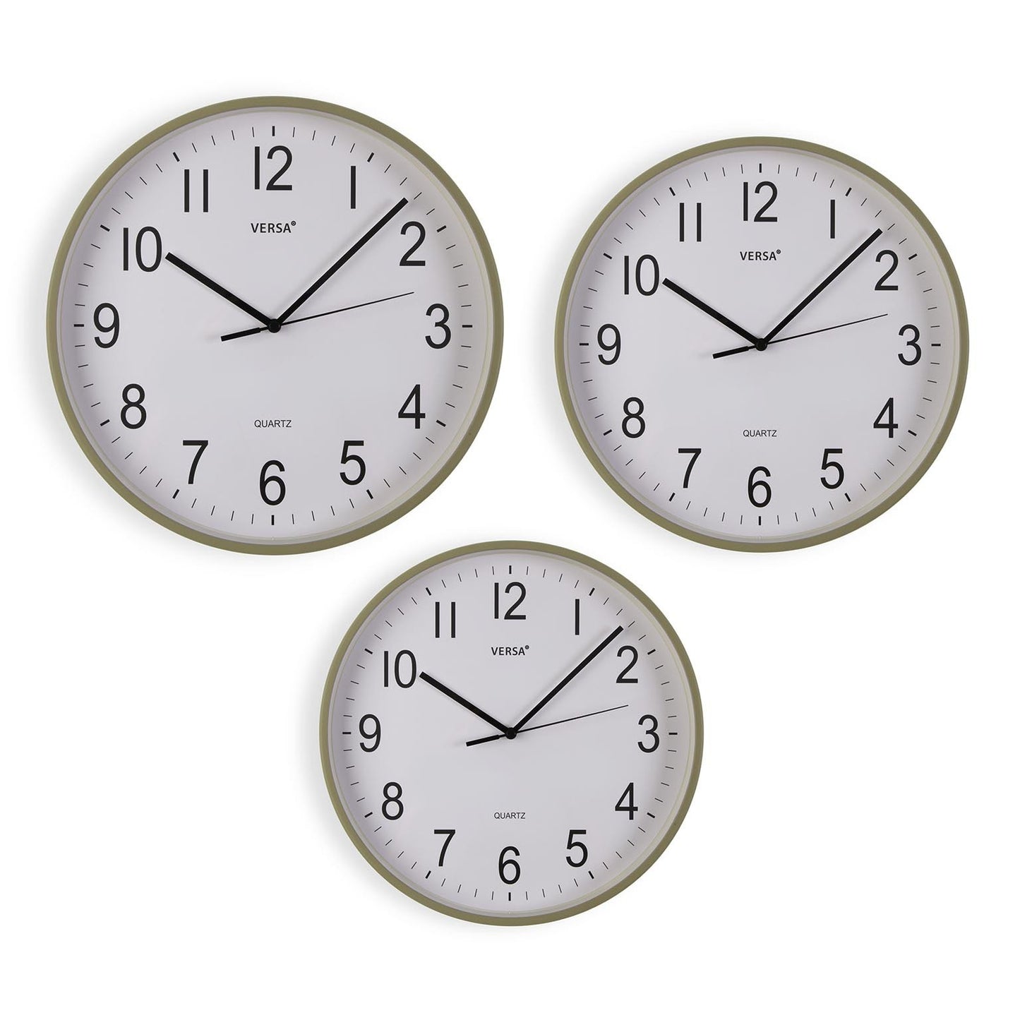 Silent Wall Clock 30cm - Light Green