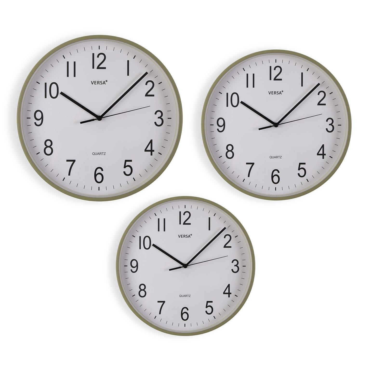 Silent Wall Clock 30cm - Light Green