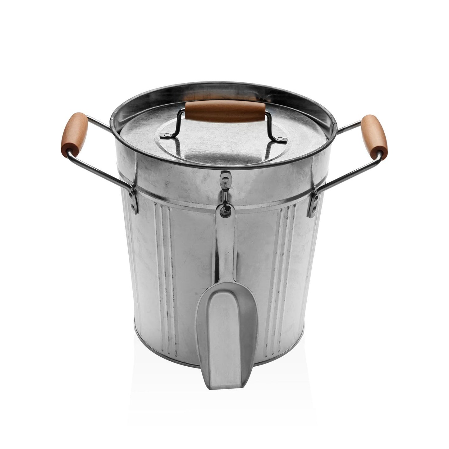 Ice Bucket With Lid & Spoon 20cm
