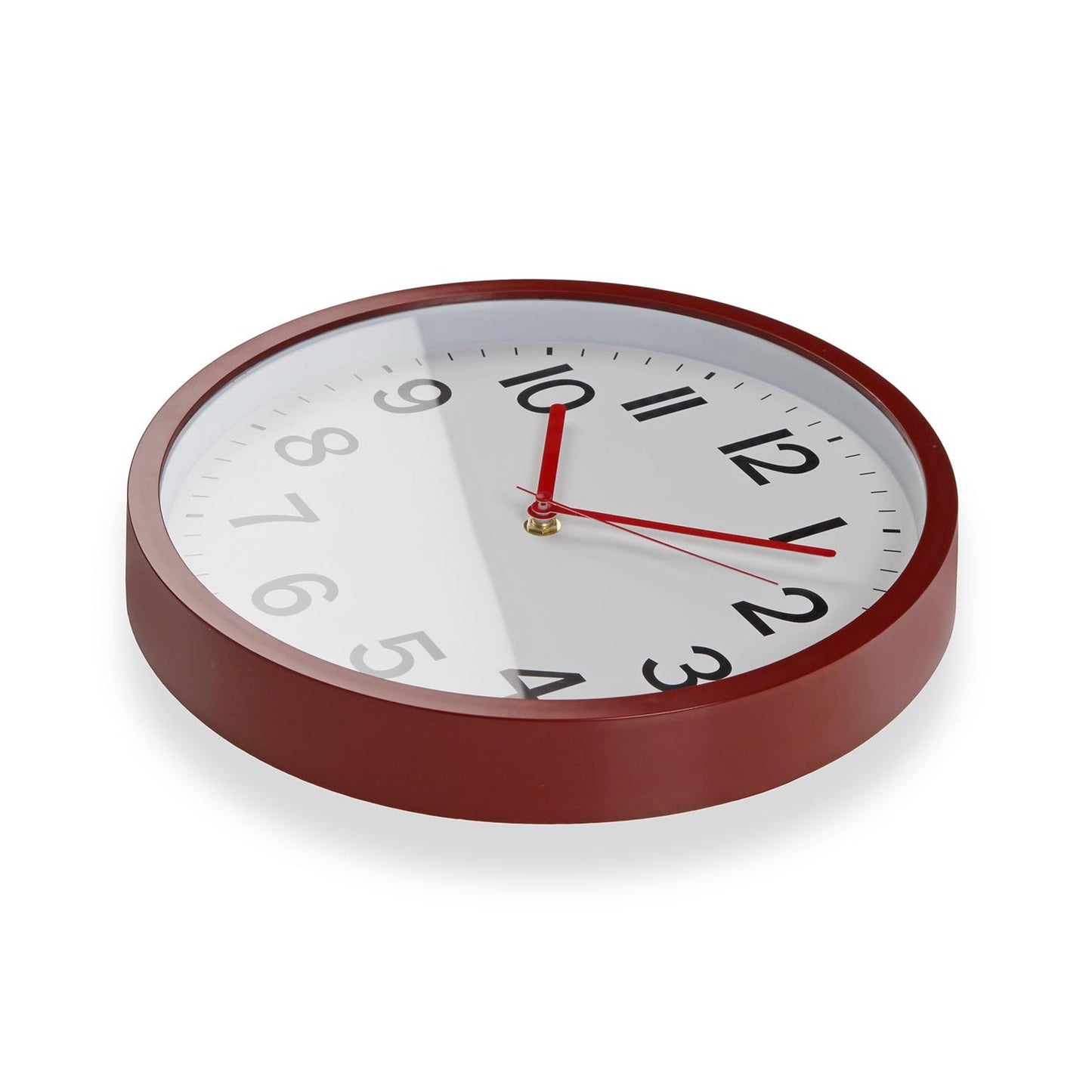 Silent Wall Clock 30cm - Red