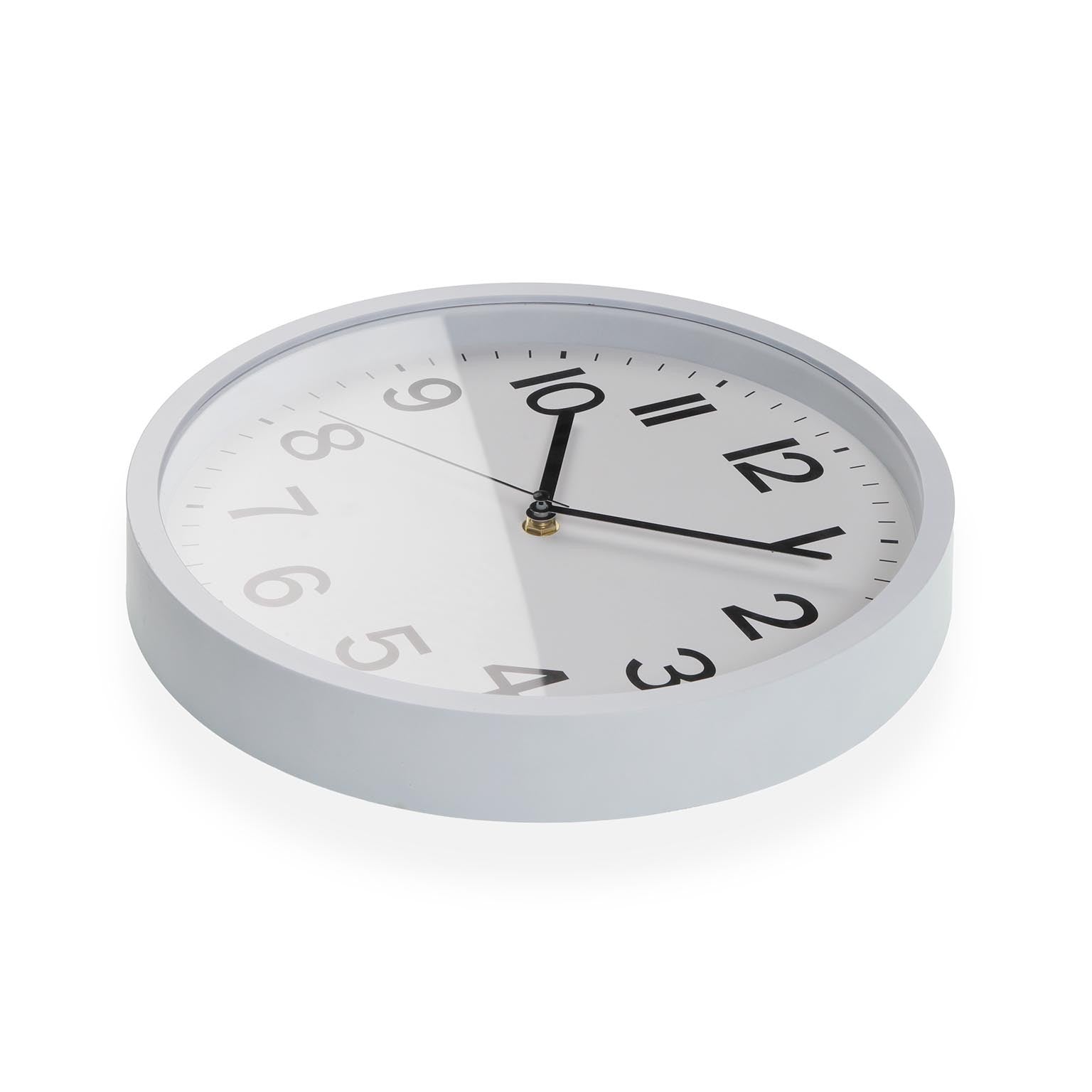 Silent Wall Clock 30cm - White