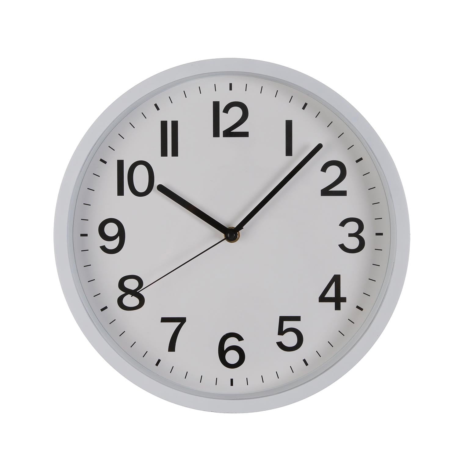 Silent Wall Clock 30cm - White