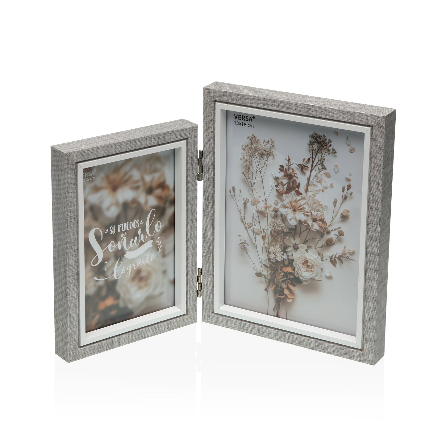 Double Wood Photo Frame - Magy - 10 x 15cm & 13 x 18cm