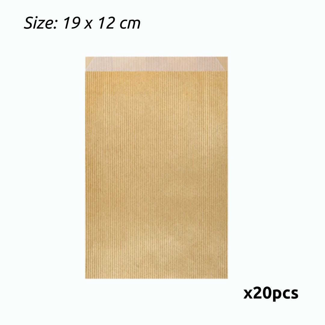 Gold Kraft Bags x20 - 19x12 cm