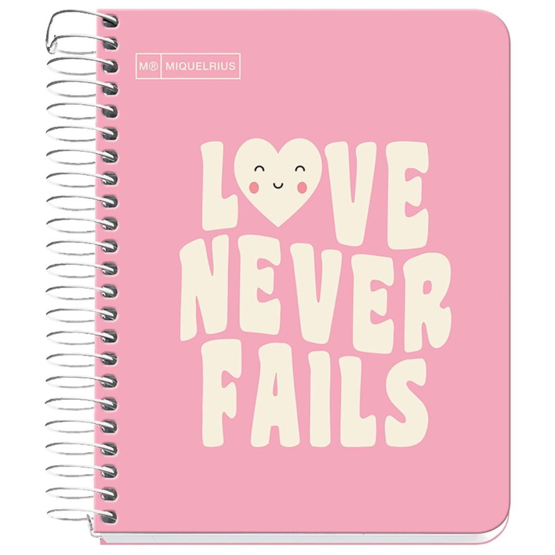 A6 Miquelrius Message Notebook Love Never Fails