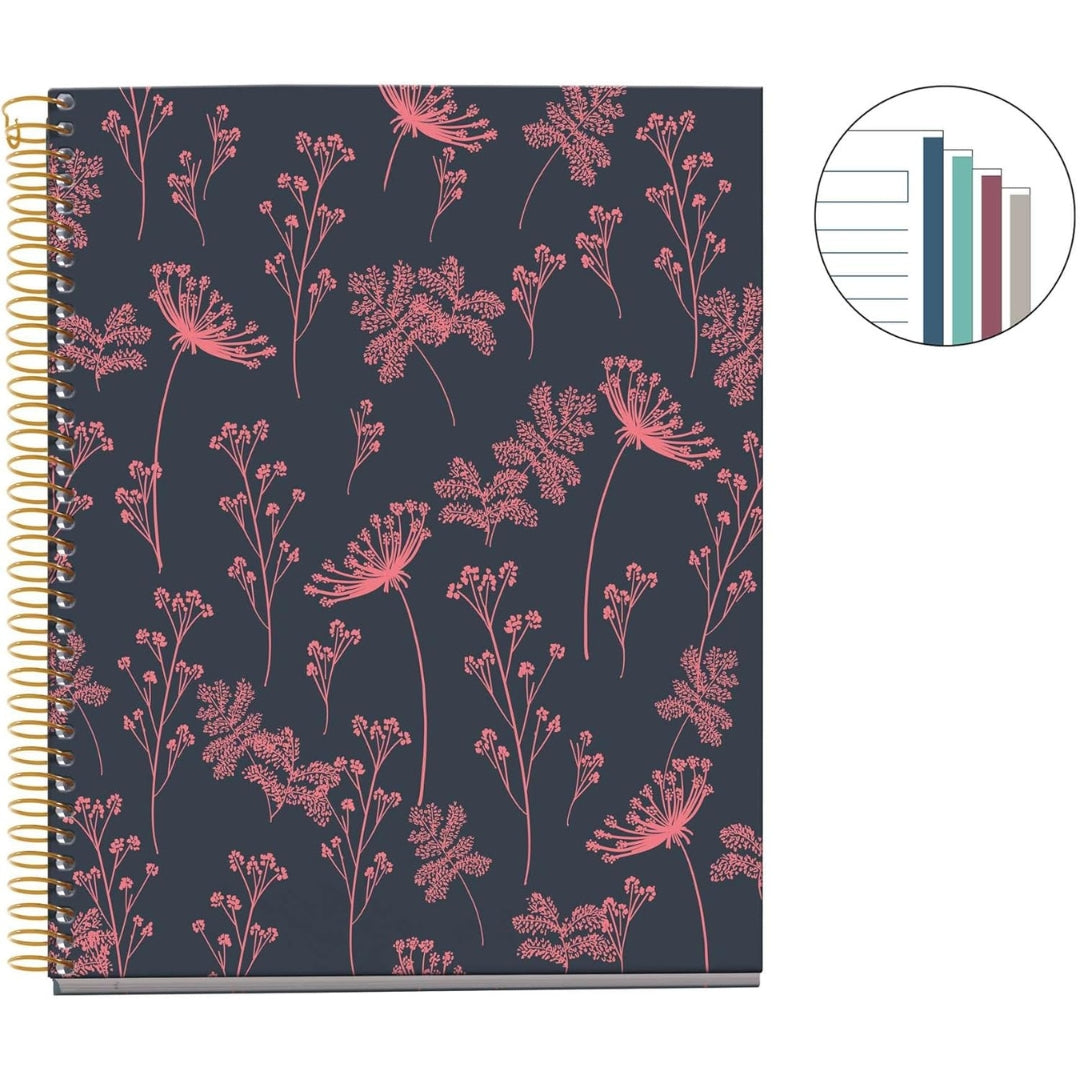 A5 Miquelrius - Side-Spiral Lined Notebook 70gsm 100 Sheets - Neon