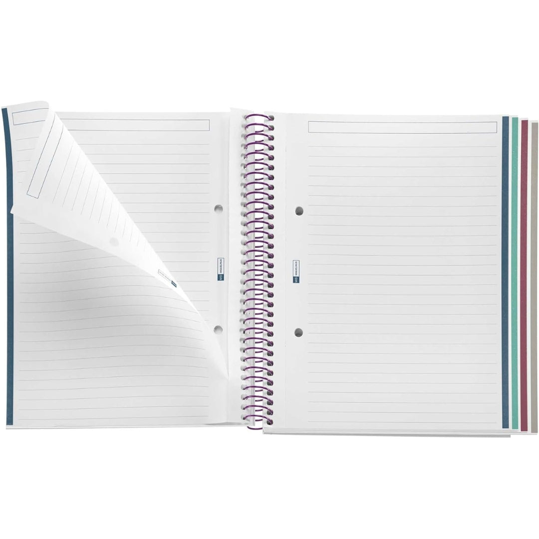 A5 Miquelrius - Side-Spiral Lined Notebook 70gsm 100 Sheets - Flora