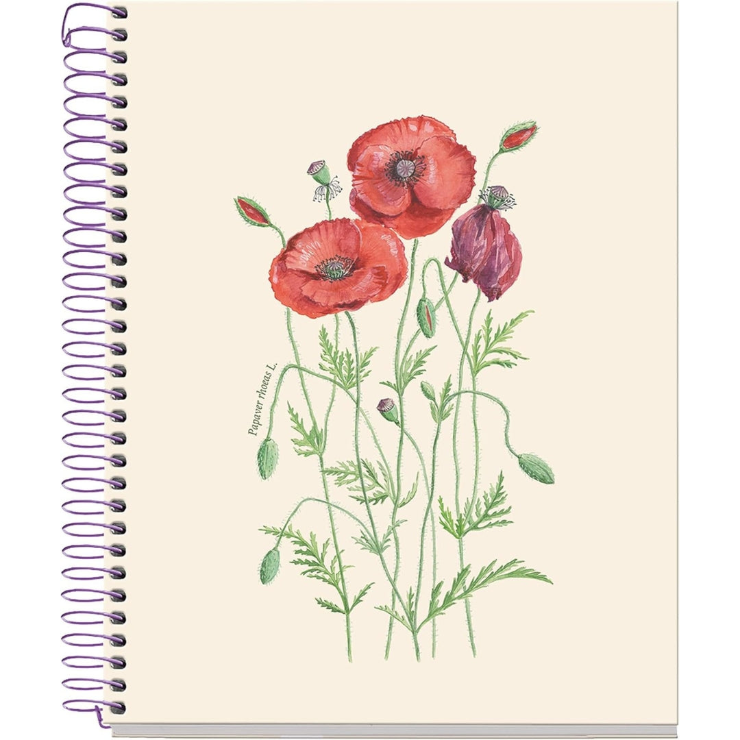 A5 Miquelrius - Side-Spiral Lined Notebook 90gsm 80 Sheets - Poppy