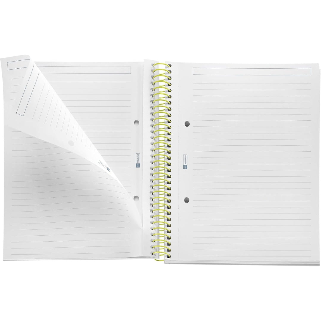 A5 Miquelrius - Side-Spiral Lined Notebook 90gsm 80 Sheets - Lemon