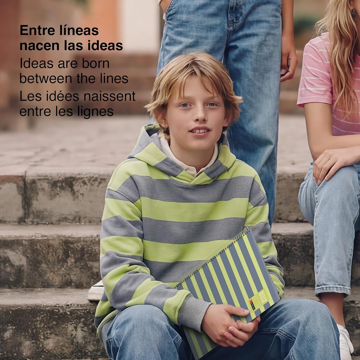 A5 Miquelrius - Side-Spiral Lined Notebook 90gsm 80 Sheets - Lemon
