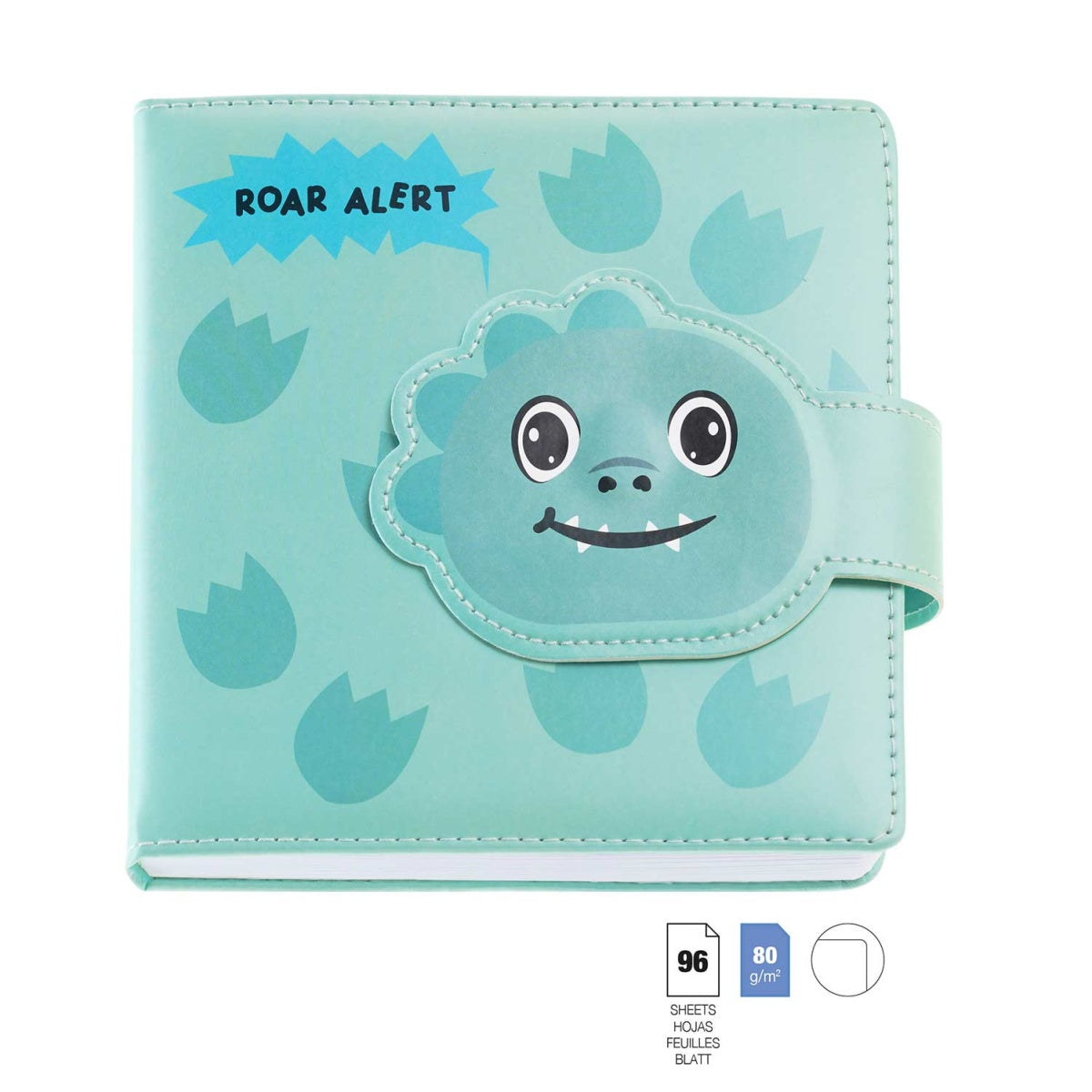Back2Fun - No Ordinary Notes - Padded Plain Notebook - Roar Alert