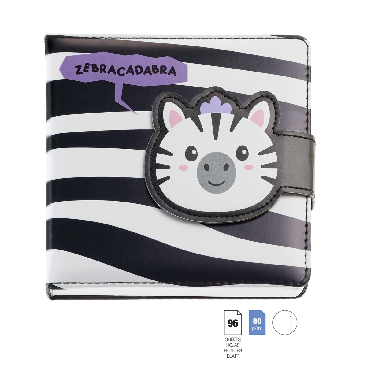 Back2Fun - No Ordinary Notes - Padded Plain Notebook - Zebracadabra