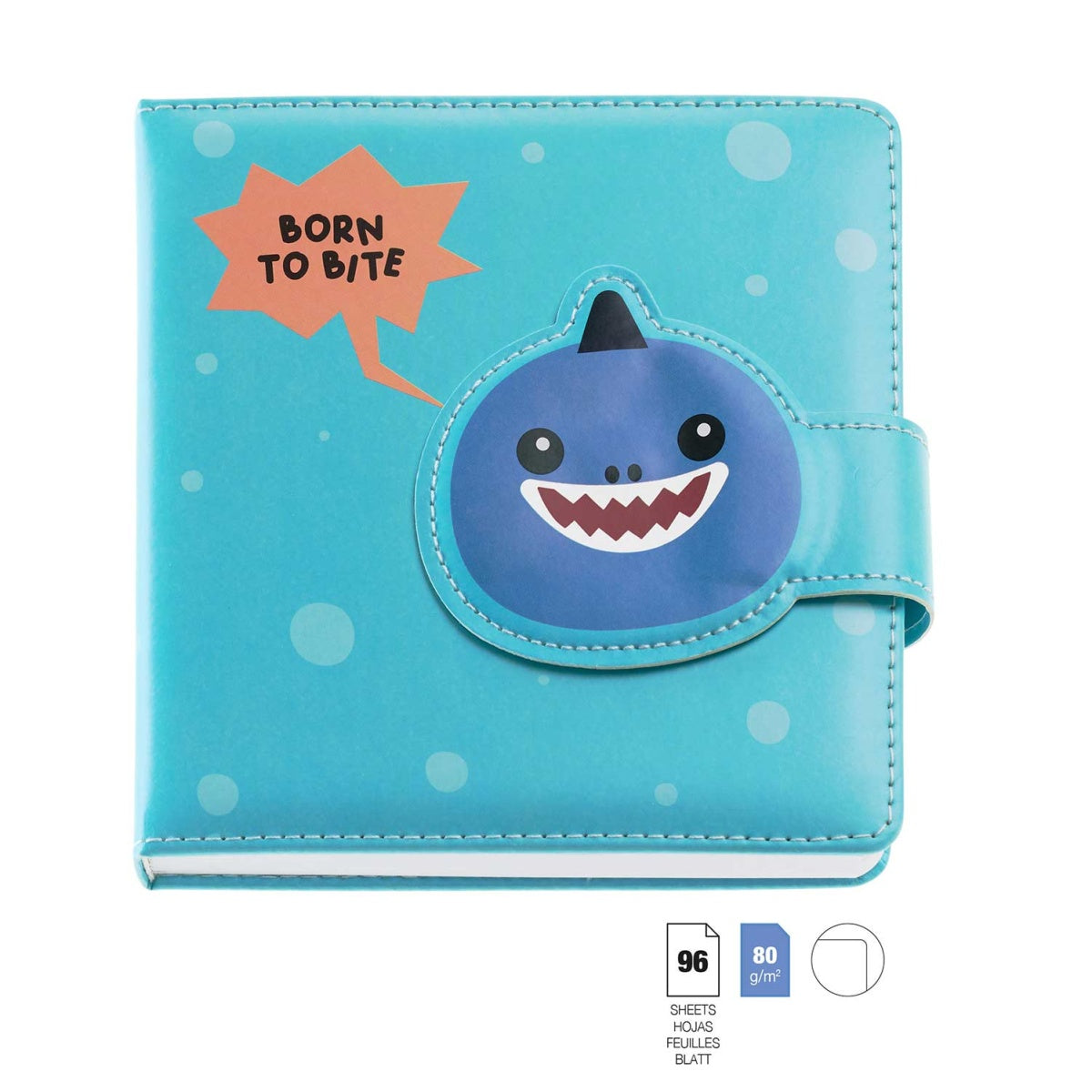 Back2Fun - No Ordinary Notes - Padded Plain Notebook - Born To Bite