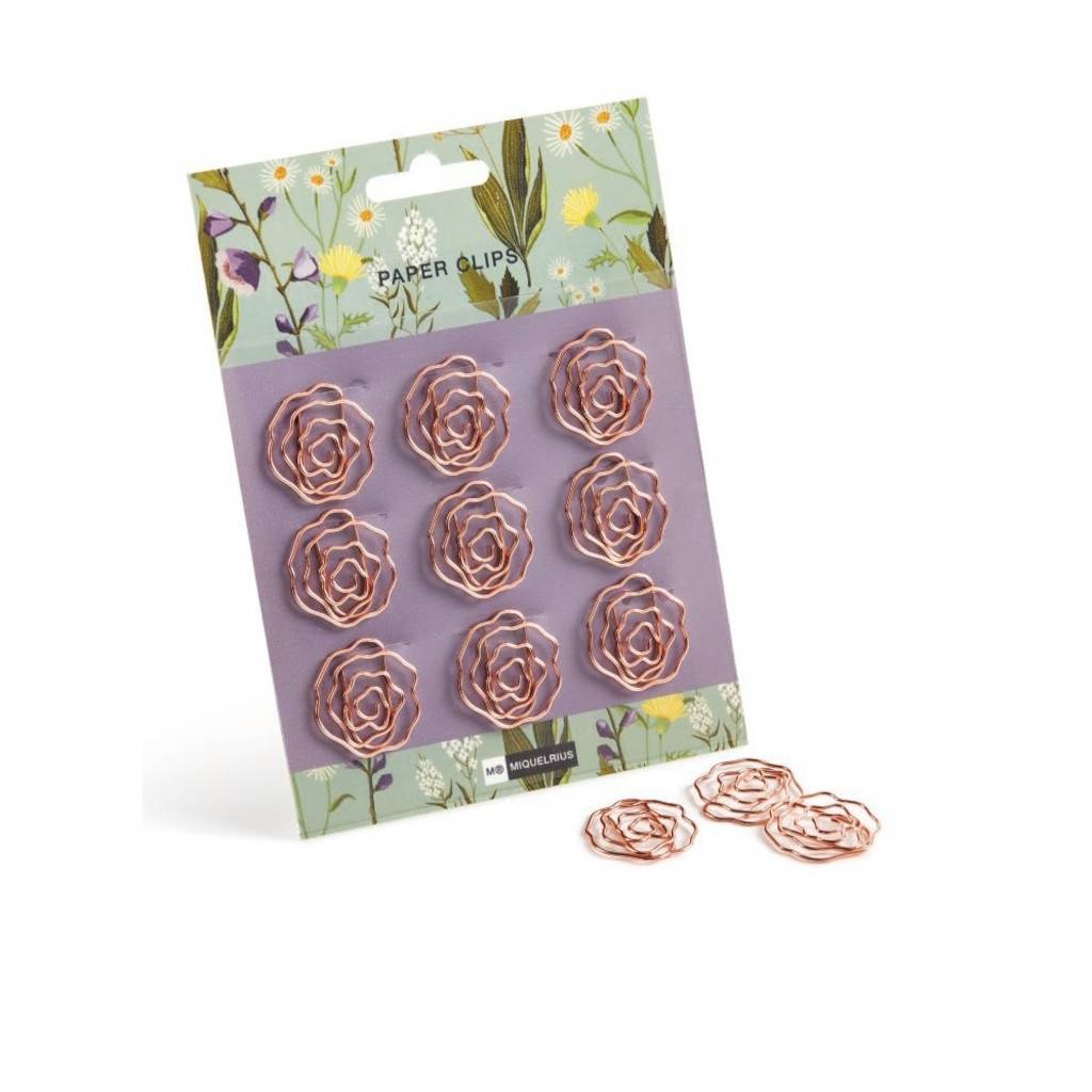 Miquelrius Rose Copper Paper Clips x9