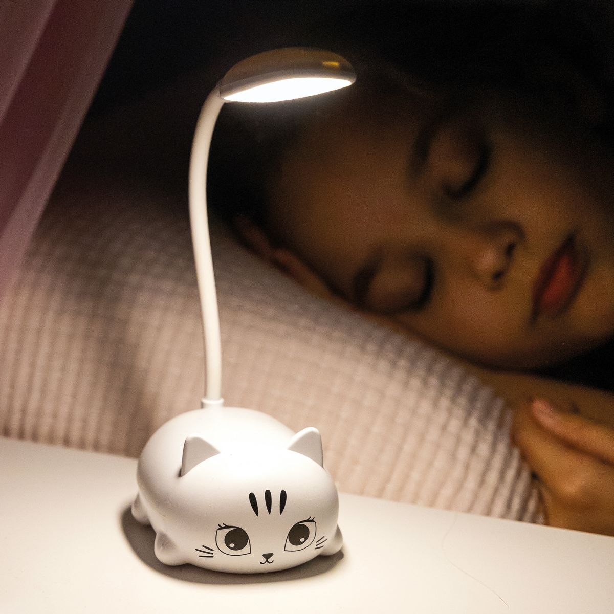 Back2Fun - My Night Kitty - Cat Led Lamp - White