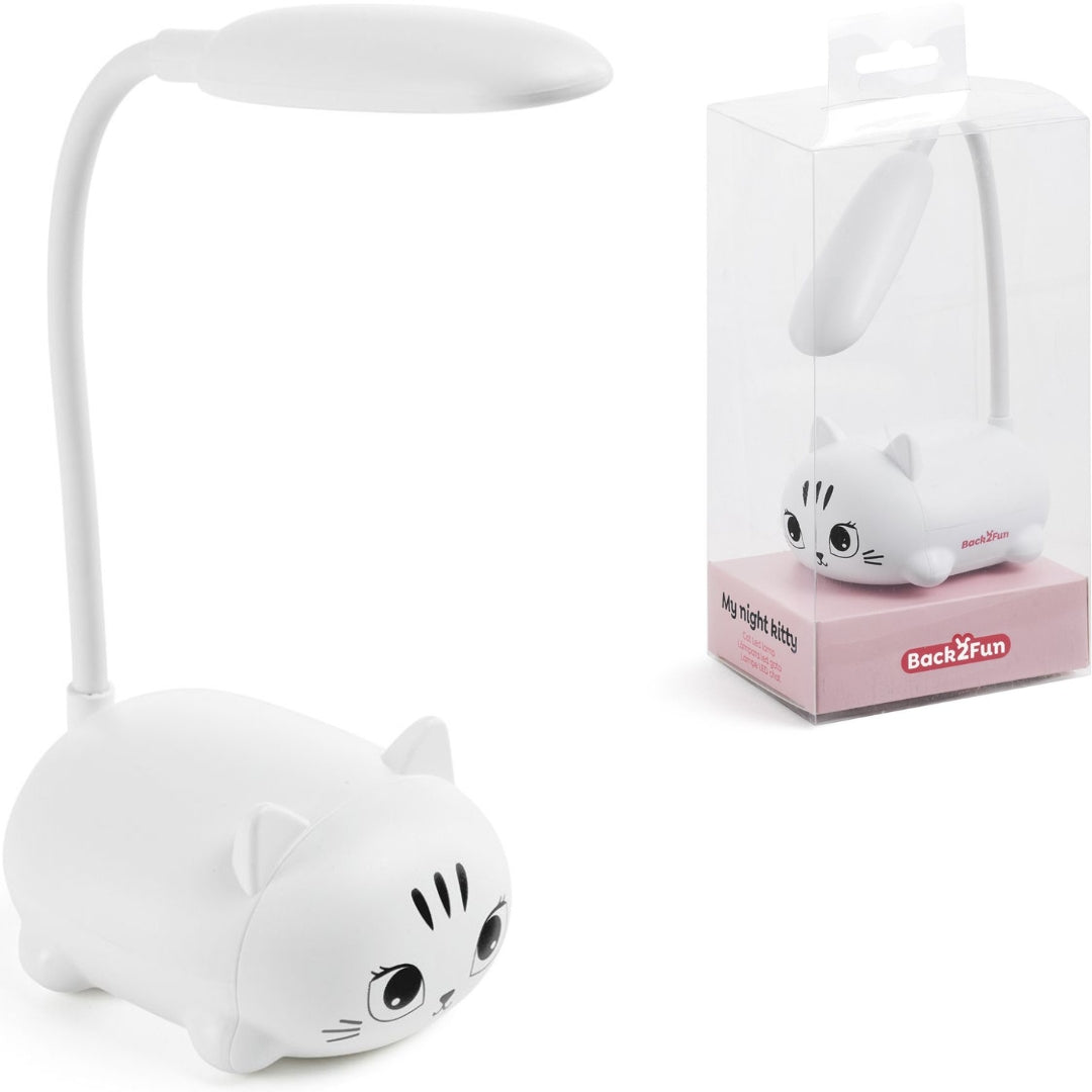 Back2Fun - My Night Kitty - Cat Led Lamp - White