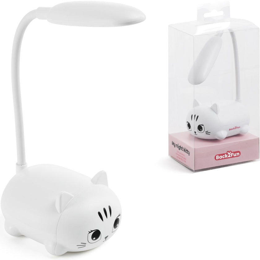 Back2Fun - My Night Kitty - Cat Led Lamp - White