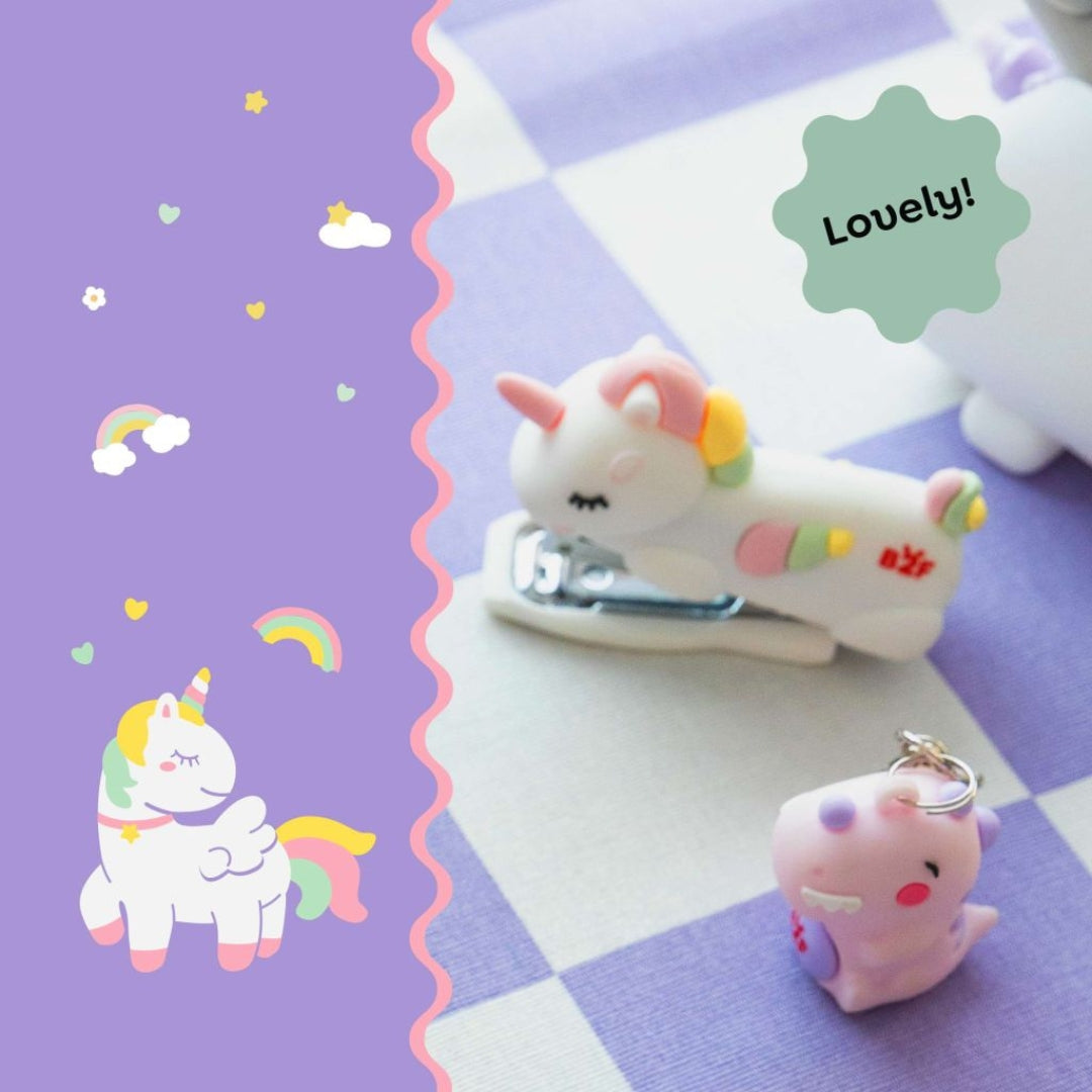 Back2Fun - Bites & Friends - Mini Stapler With 400 Staples N.10 - Unicorn