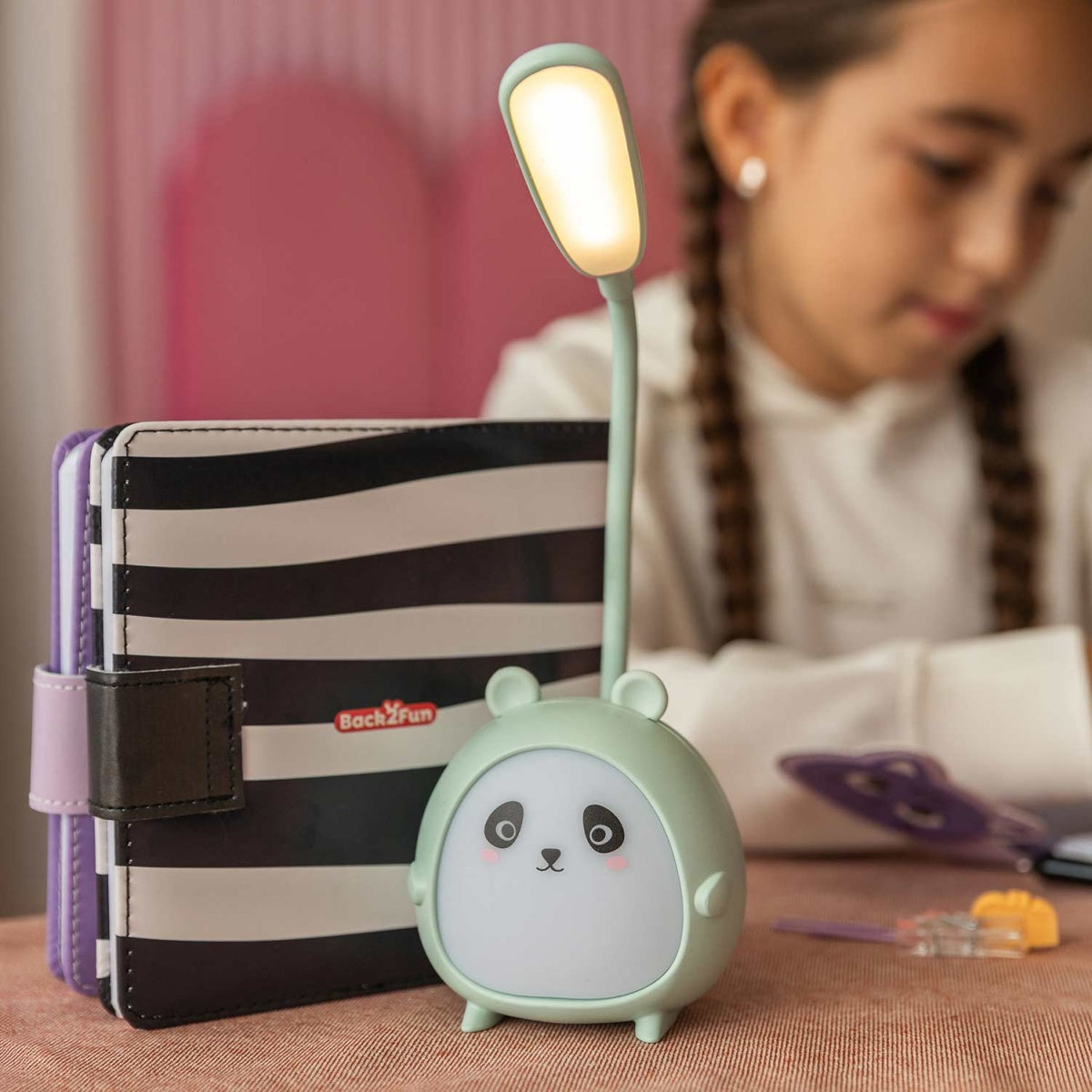 Back2Fun - My Night Panda - Panda Led Lamp - Green