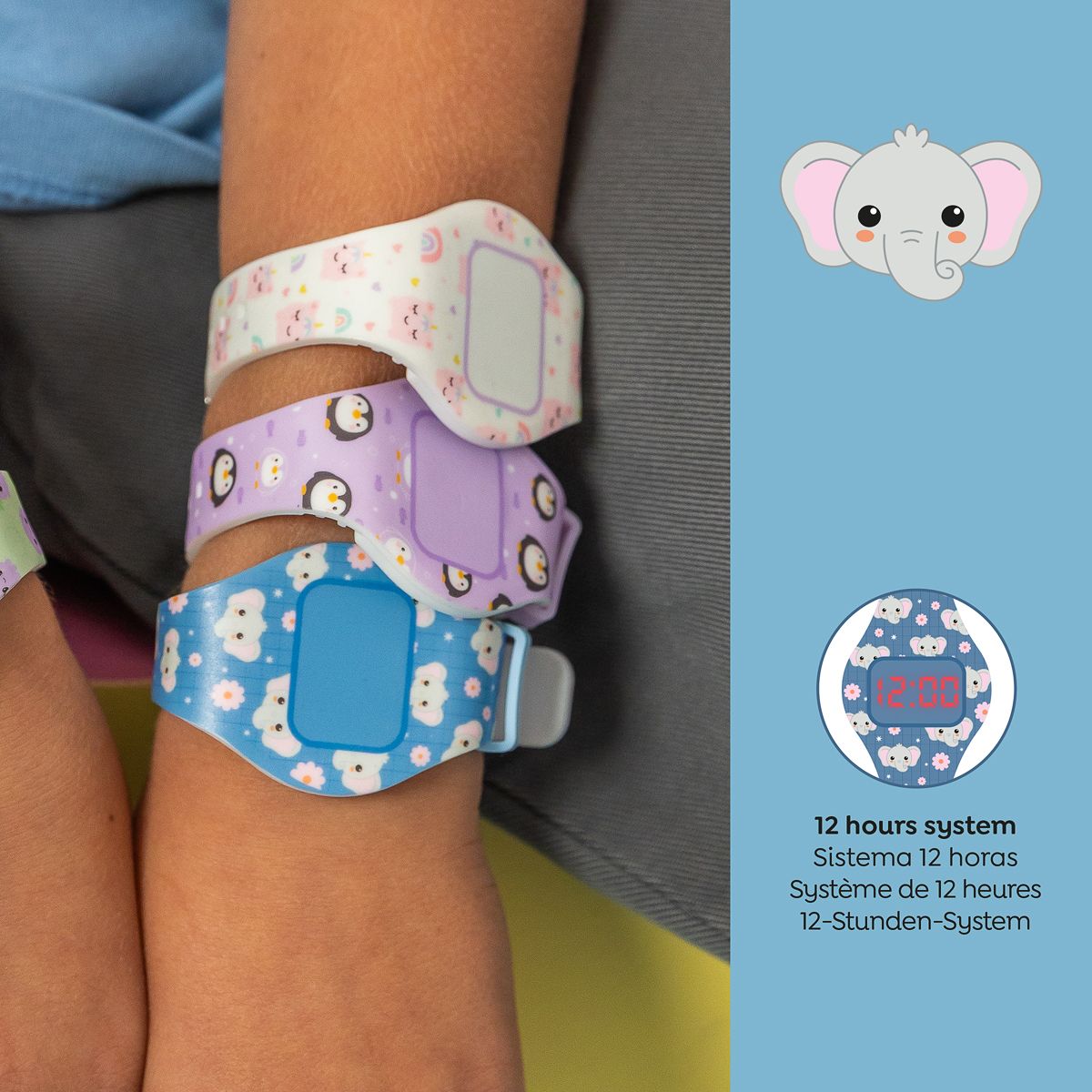 Bach2Fun - Friends O'clock - Touch Watch - Elephant