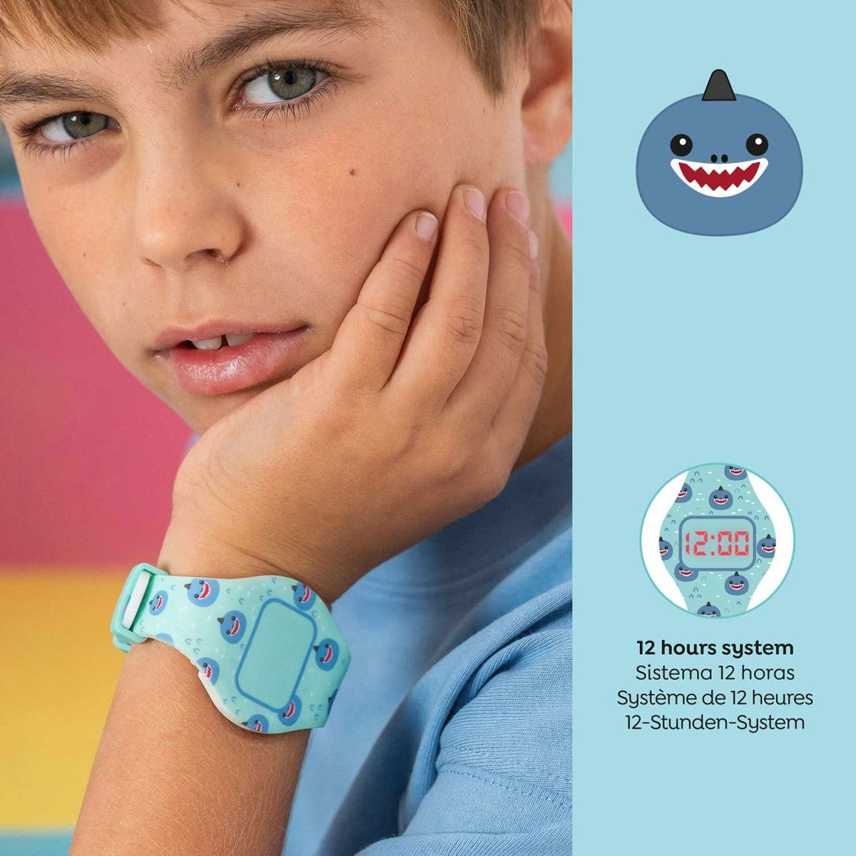 Bach2Fun - Friends O'clock - Touch Watch - Shark