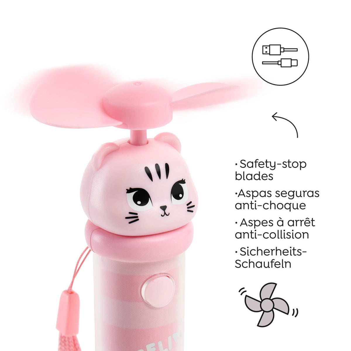 Back2Fun - Fan-Tastic Gang - Portable Mini Fan - Cat