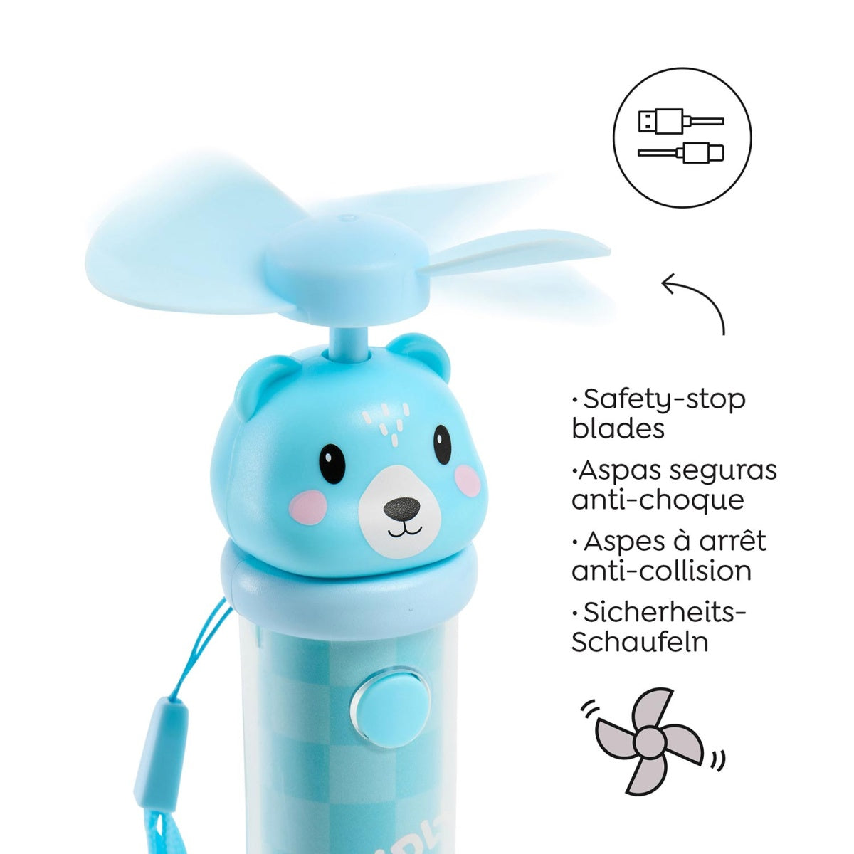 Back2Fun - Fan-Tastic Gang - Portable Mini Fan - Bear