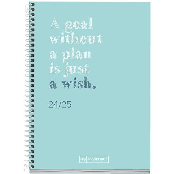 Miquelrius School Diary 2024-2025 Active Day Page A Goal Without A Pla