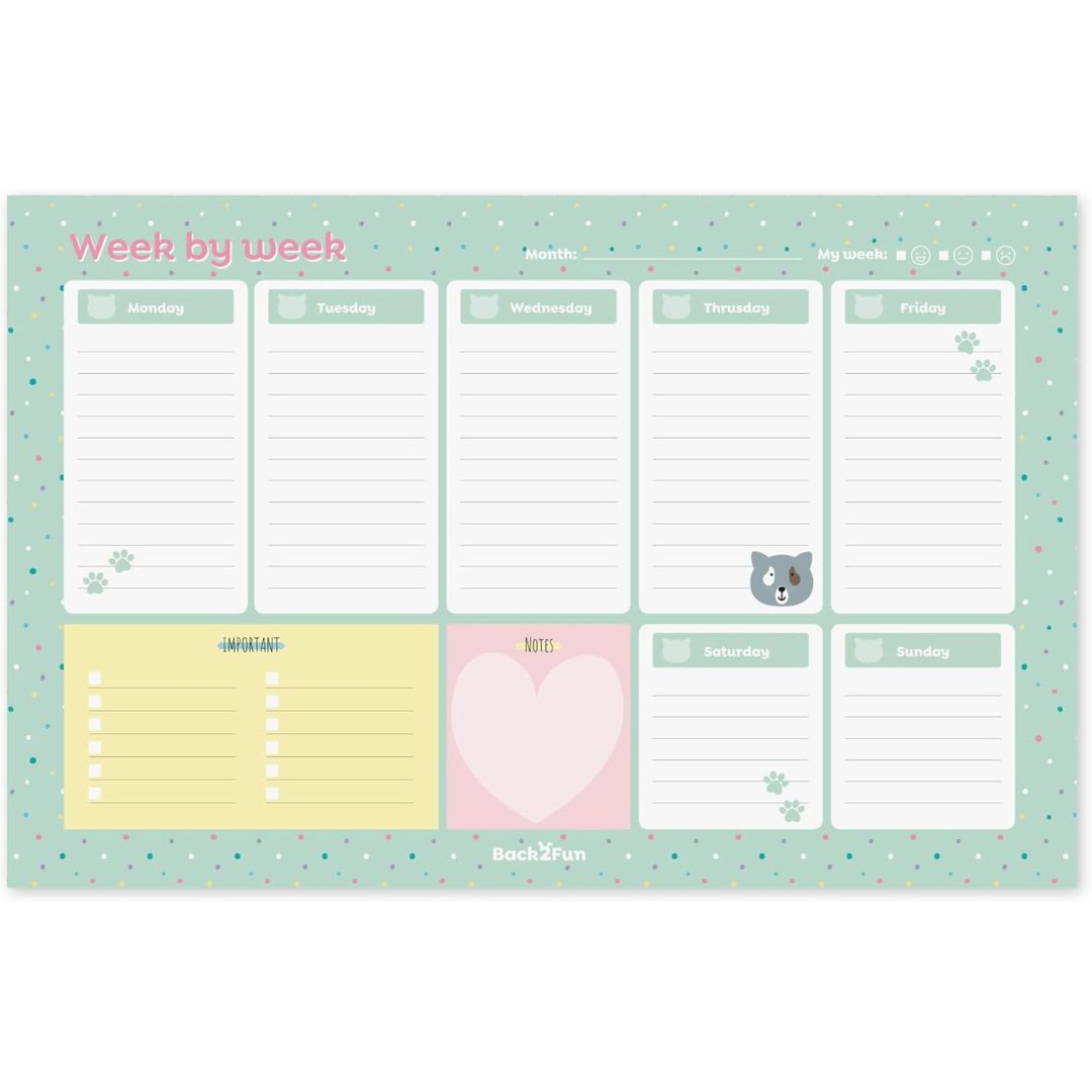 Miquelrius Back2Fun Hello Plans! Weekly Planner Of 40 Sheets