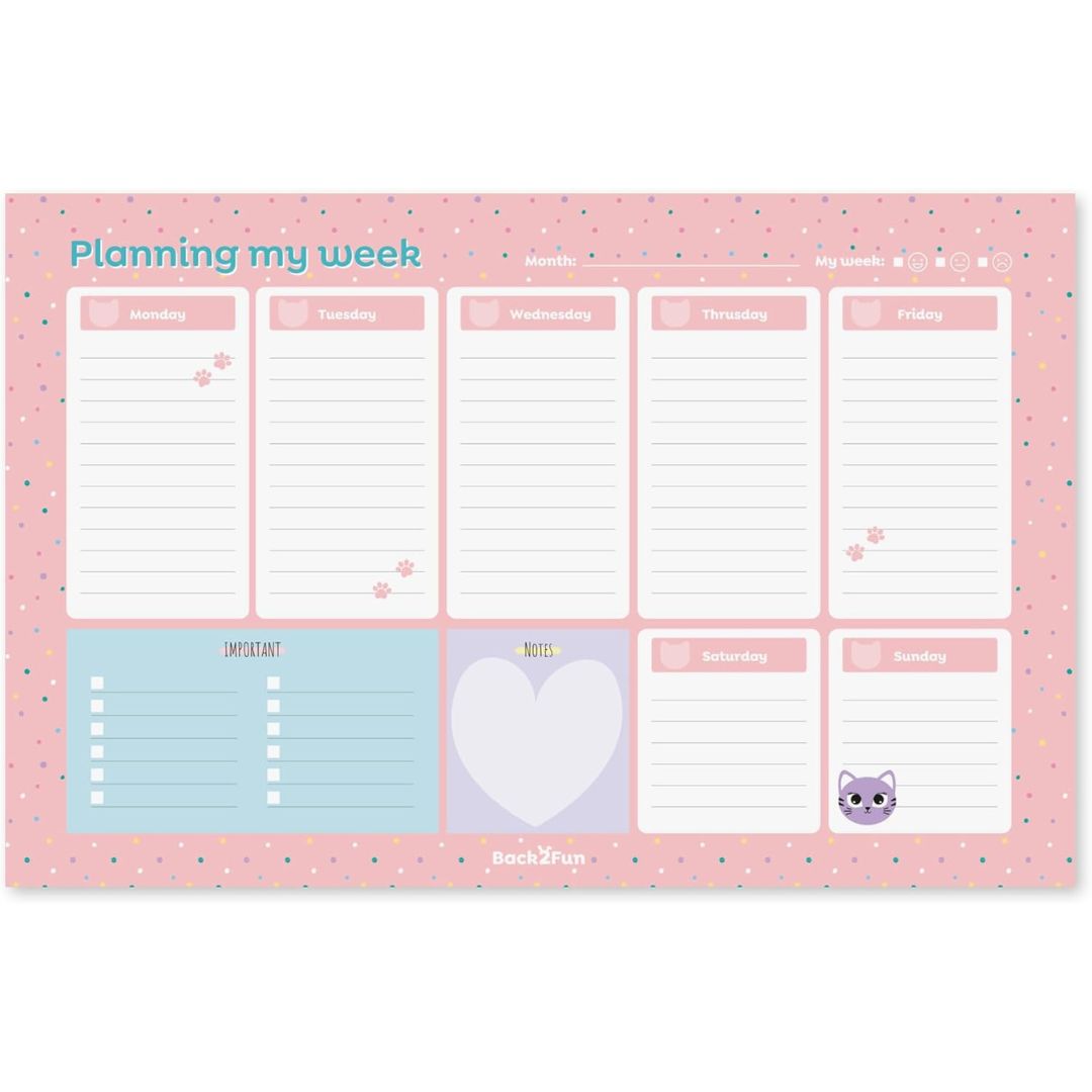 Miquelrius Back2Fun Hello Plans! Weekly Planner Of 40 Sheets