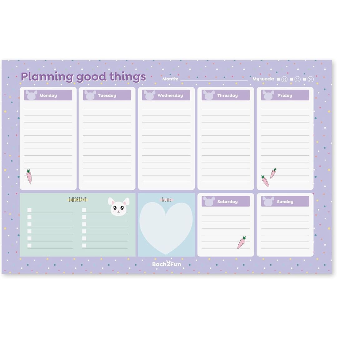 Miquelrius Back2Fun Hello Plans! Weekly Planner Of 40 Sheets