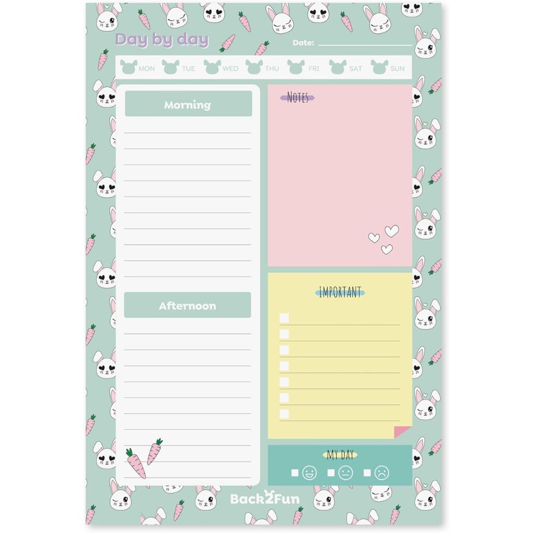 Miquelrius Back2Fun Today's Plans! A5 Diary Planner Of 60 Sheets