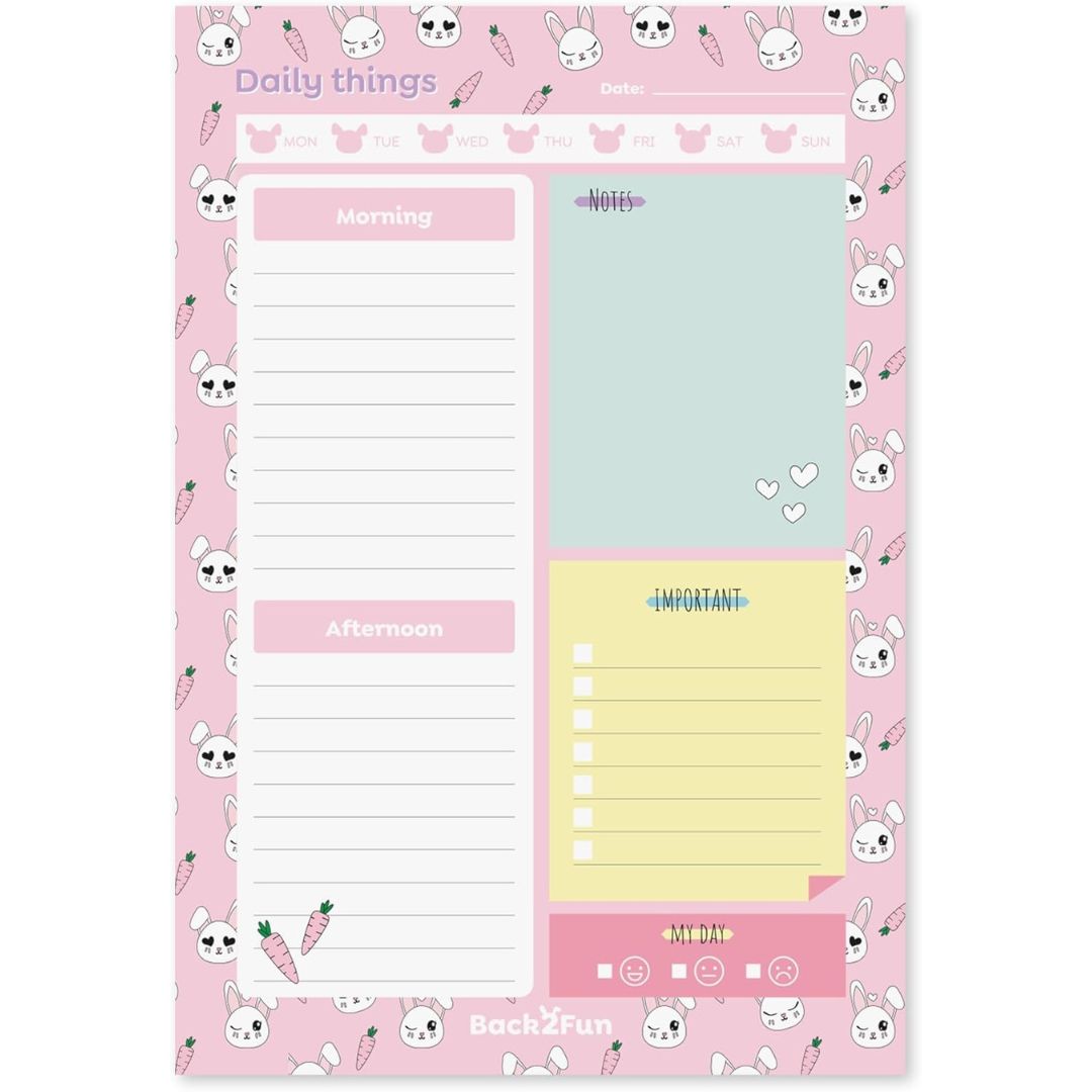 Miquelrius Back2Fun Today's Plans! A5 Diary Planner Of 60 Sheets