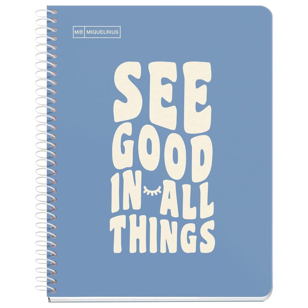 A5 Miquelrius Message Notebook See Good In All Things