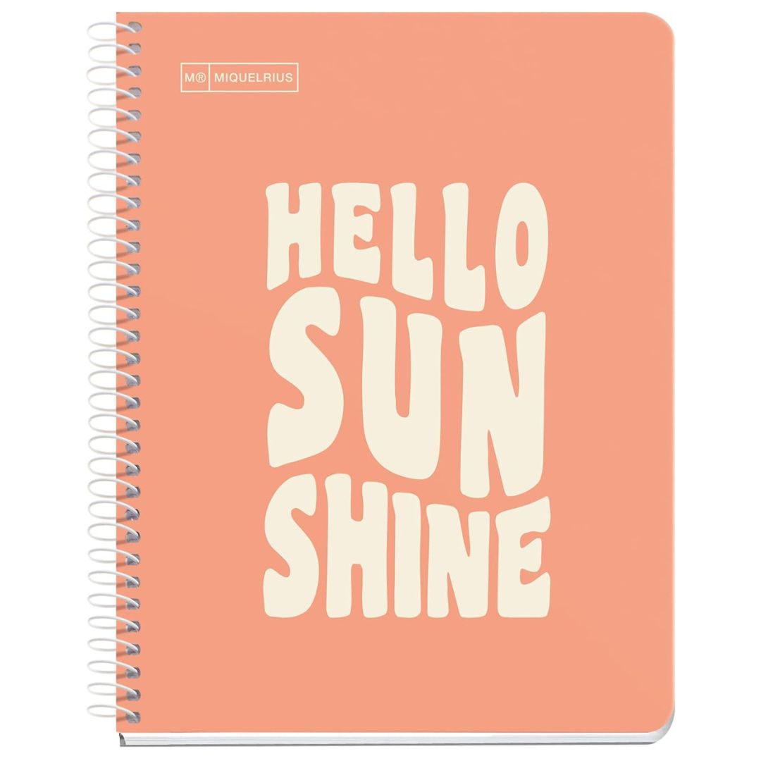 A5 Miquelrius Message Notebook Hello Sun Shine