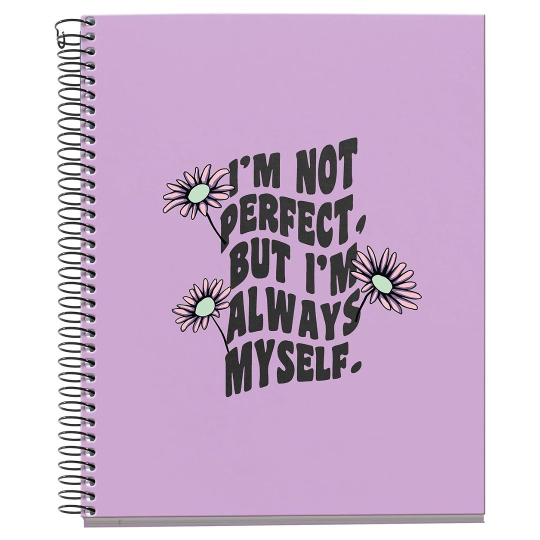 A5 Miquelrius Notebook Happy Daisies Collection - Mauve