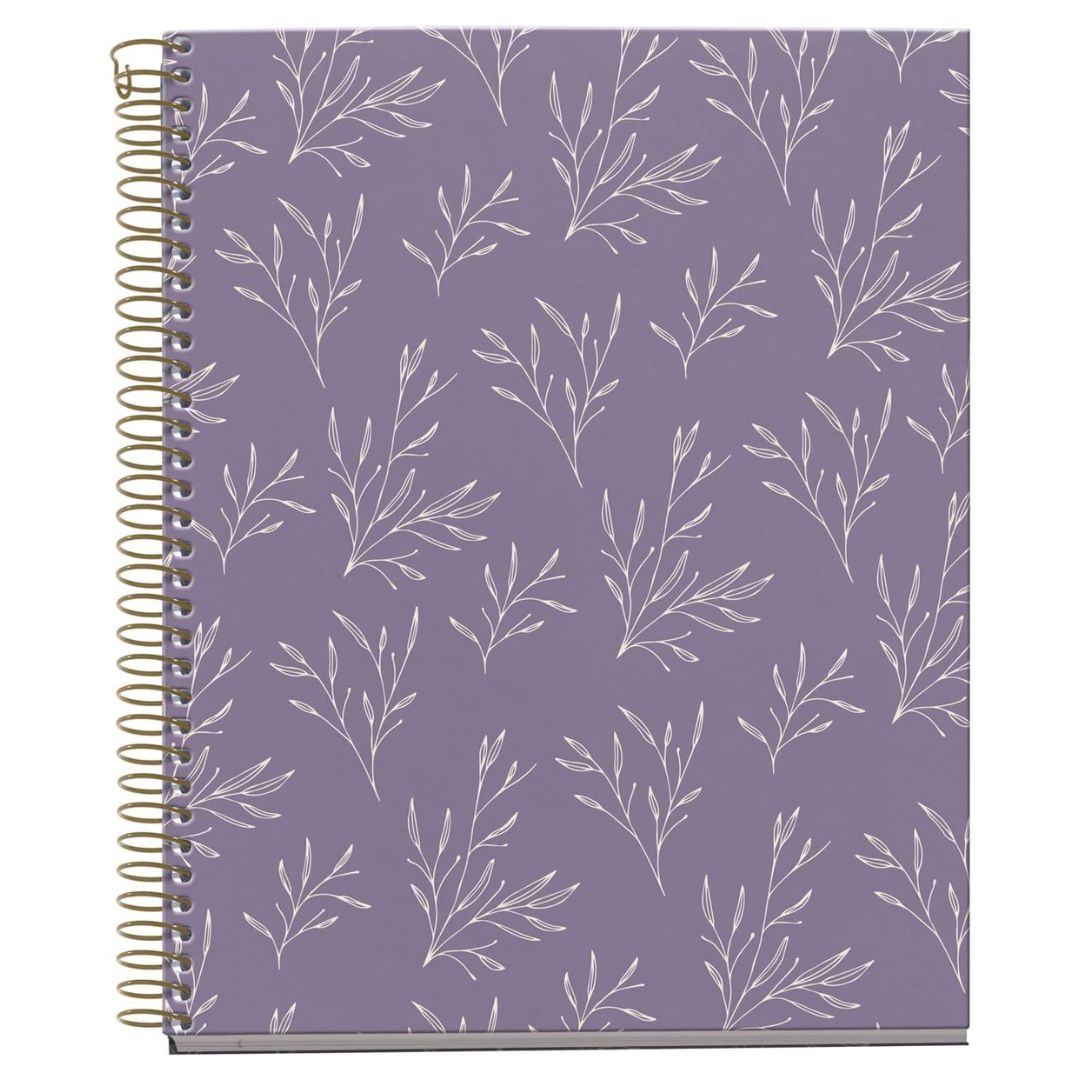 A5 Miquelrius Notebook Garden Memories Collection - Purple Flowers