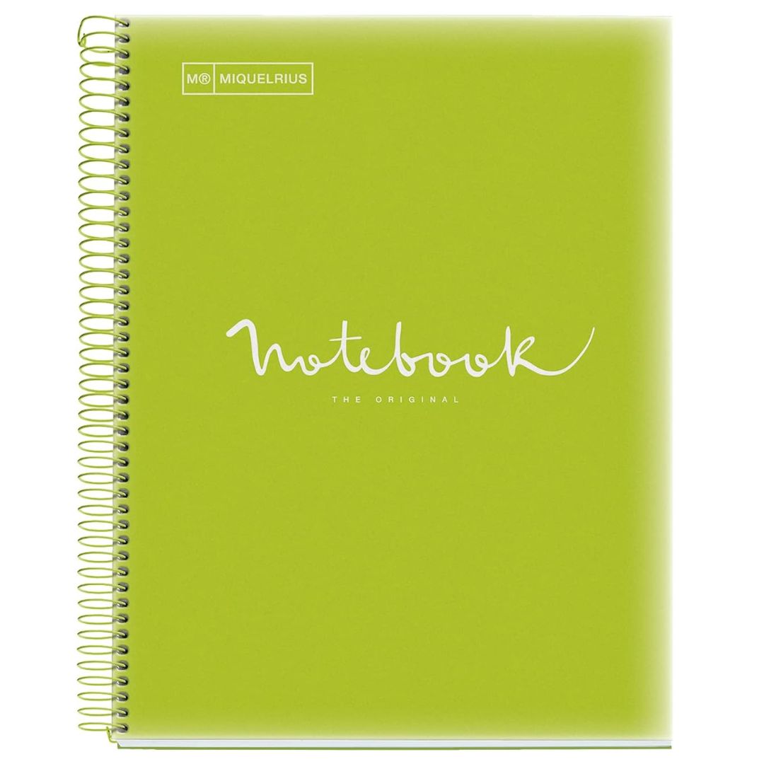 A4 Miquelrius Emotions Notebook x 120 Sheets Of 90gsm Opaque Paper Gre