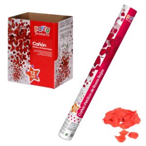 Red Rose Petals Confetti Cannon / Popper 50 cm