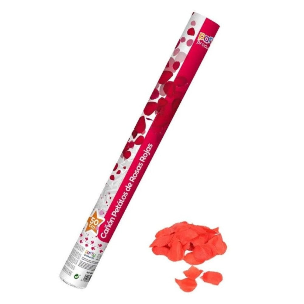 Confetti Cannon / Popper 50cm - Red Rose Petals