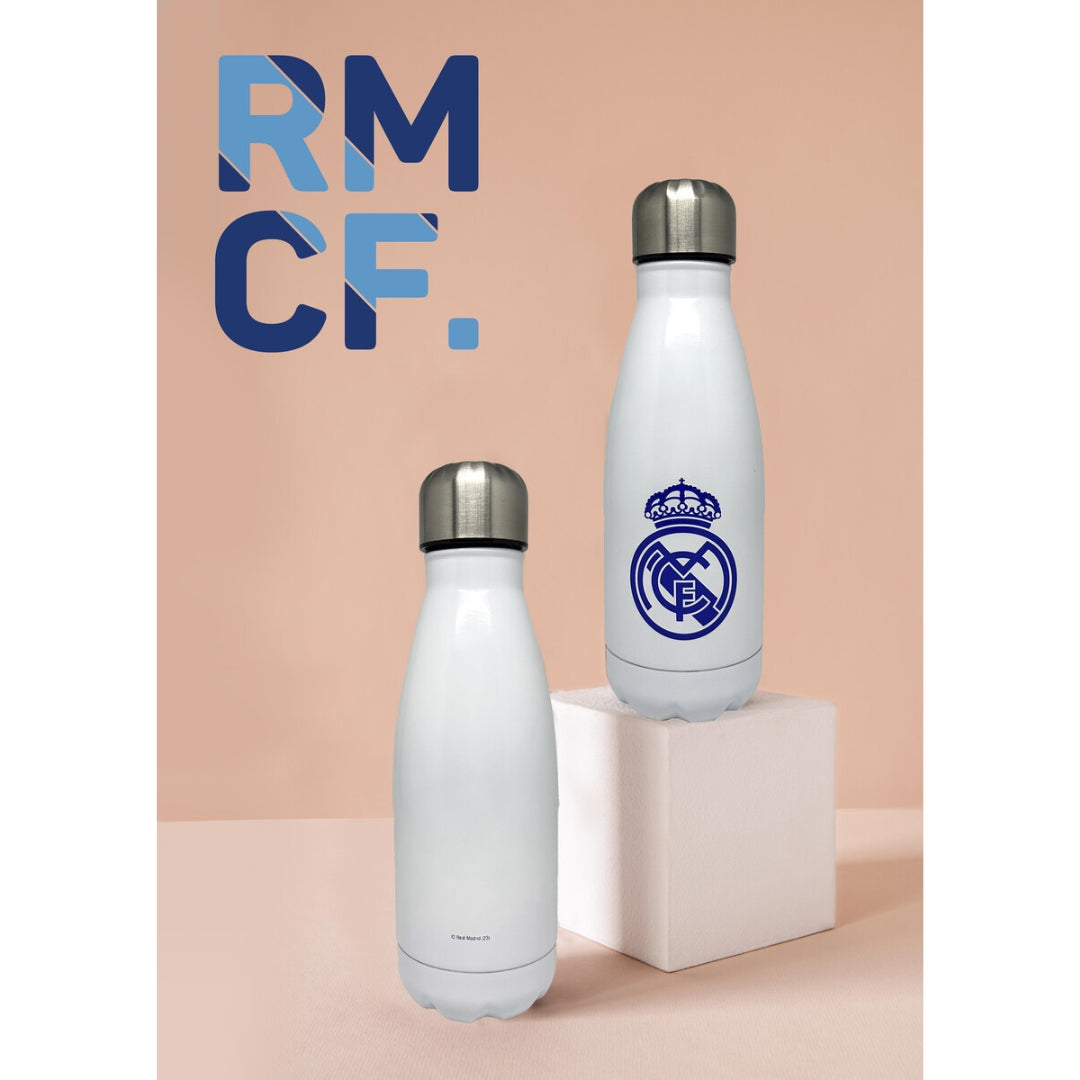 Real Madrid FC Steel Bottle 550ml - White