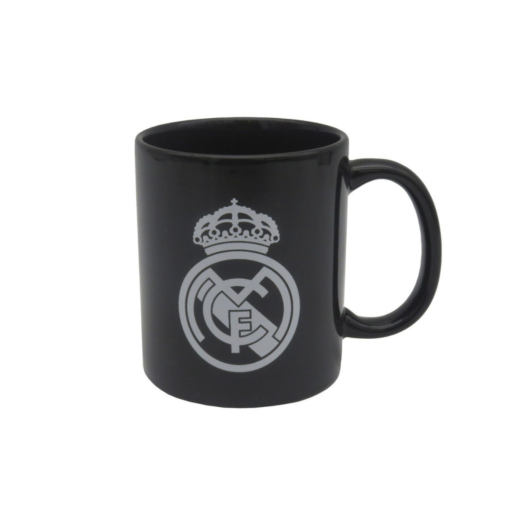 Real Madrid FC Ceramic Mug 330ml - Black With White Shield