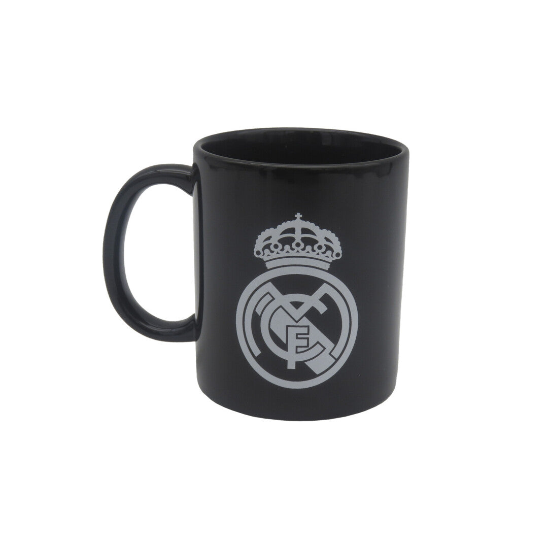 Real Madrid FC Ceramic Mug 330ml - Black With White Shield