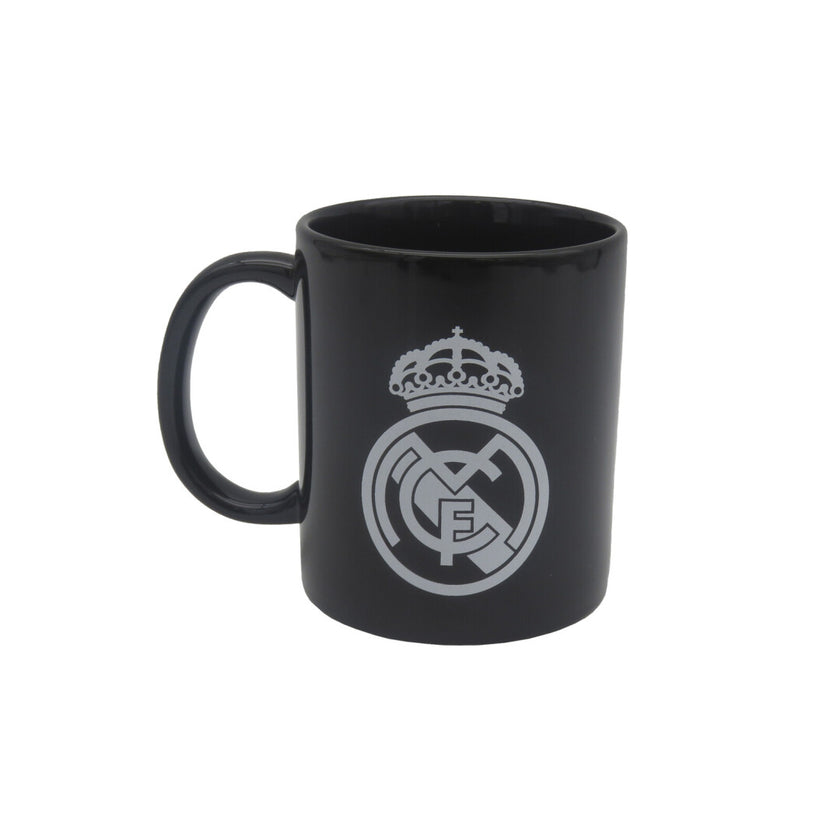 Real Madrid FC Ceramic Mug 330ml - Black With White Shield