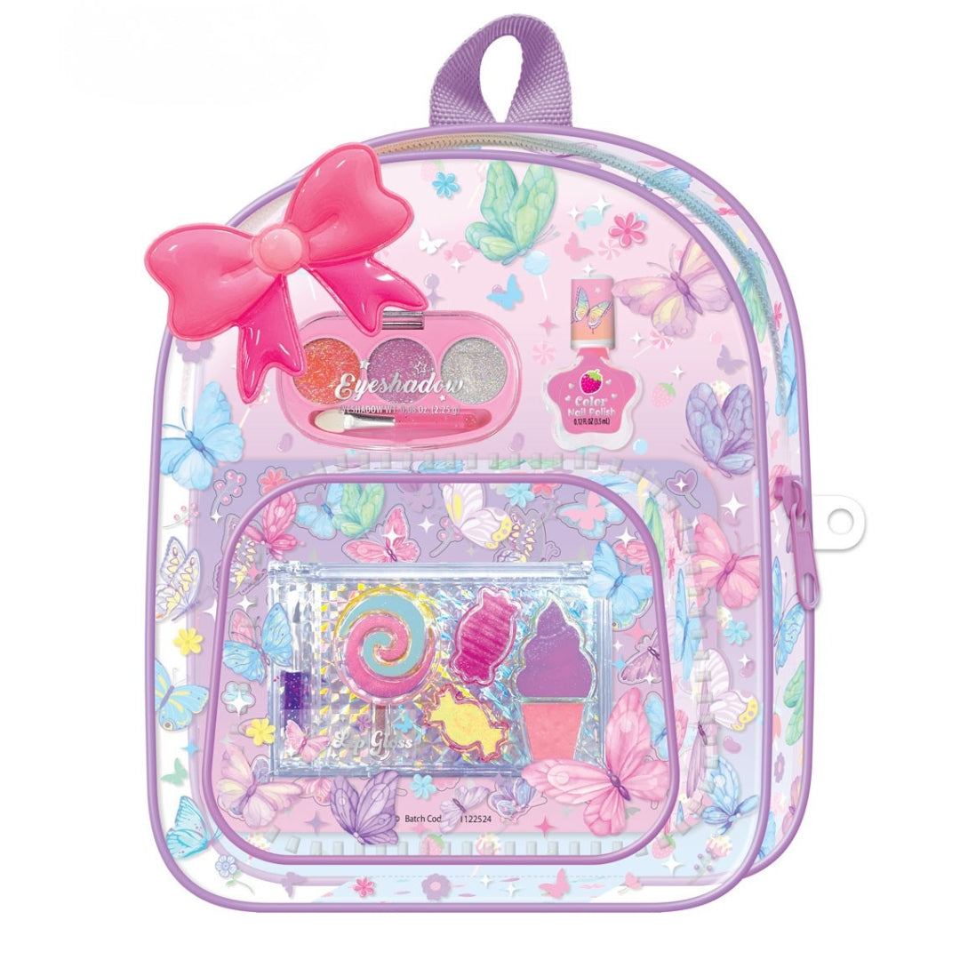 Hot Focus Fascinate Mini Beauty Backpack - Butterflies