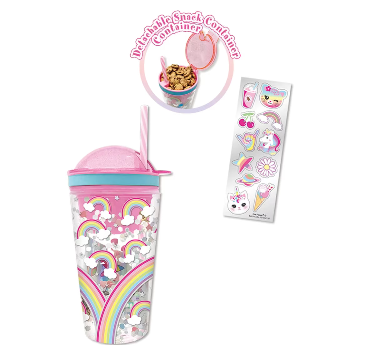Hot Focus Snack N' Drink Tumbler - Rainbow