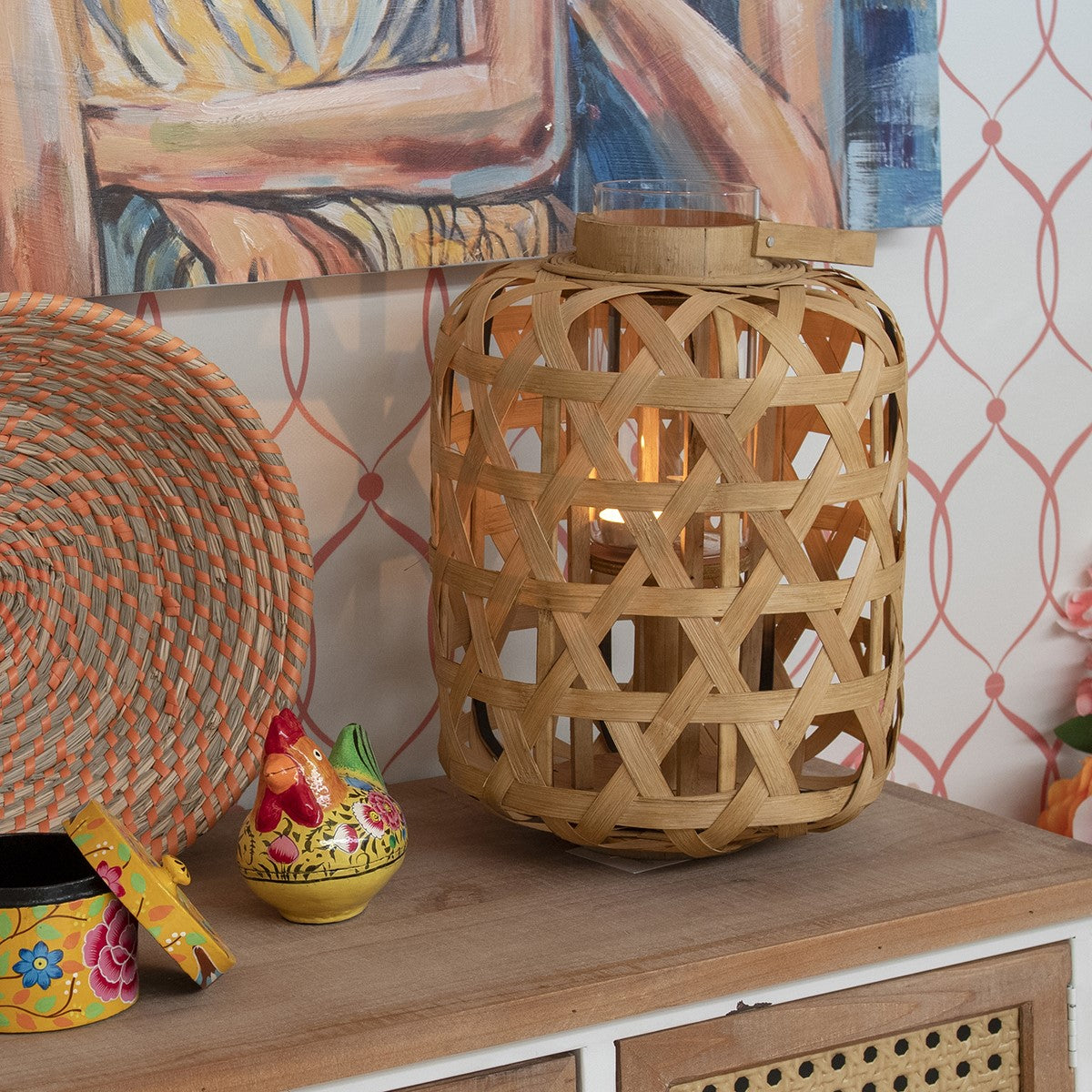Bamboo Lantern 35cm