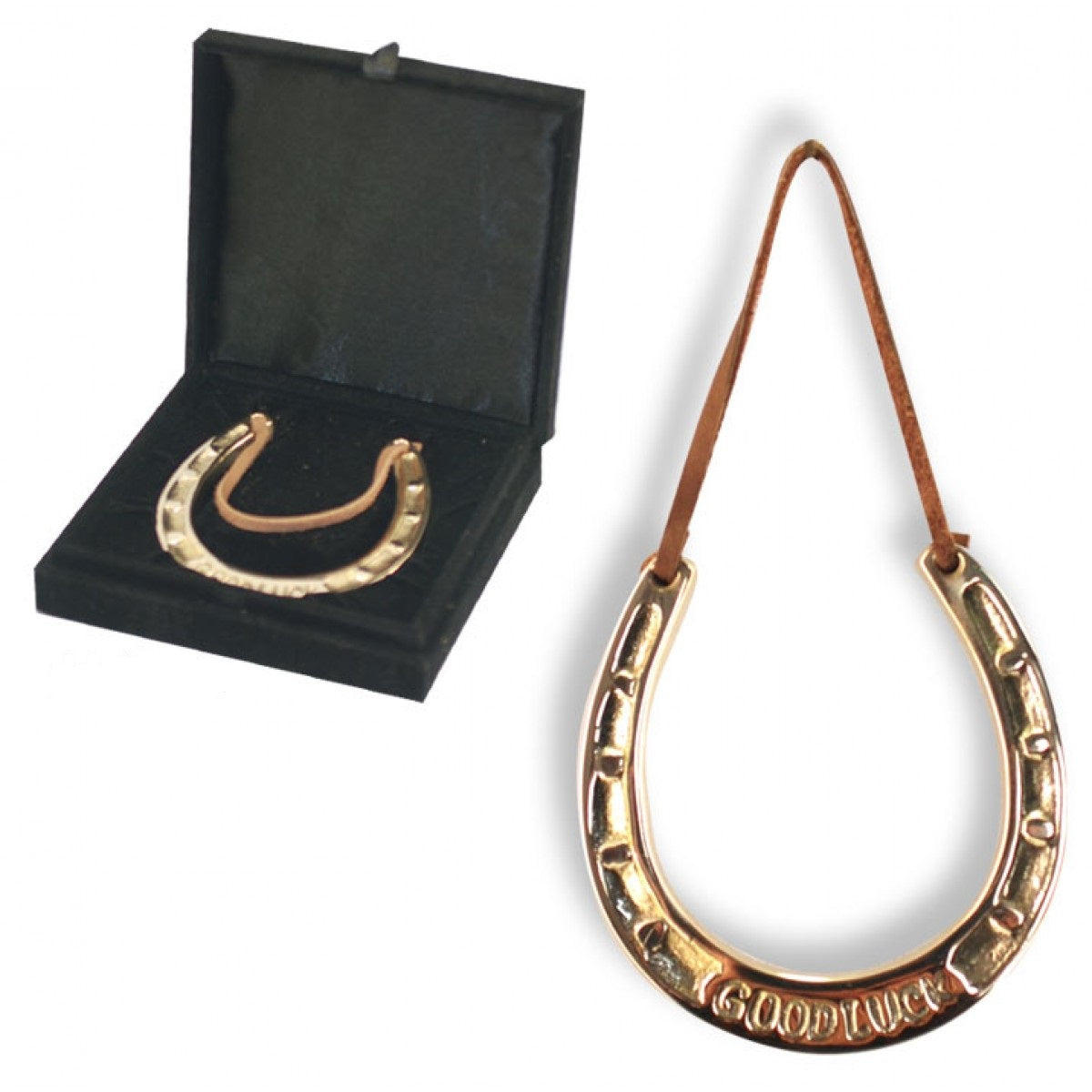 Brass Horseshoe 9cm - Good Luck